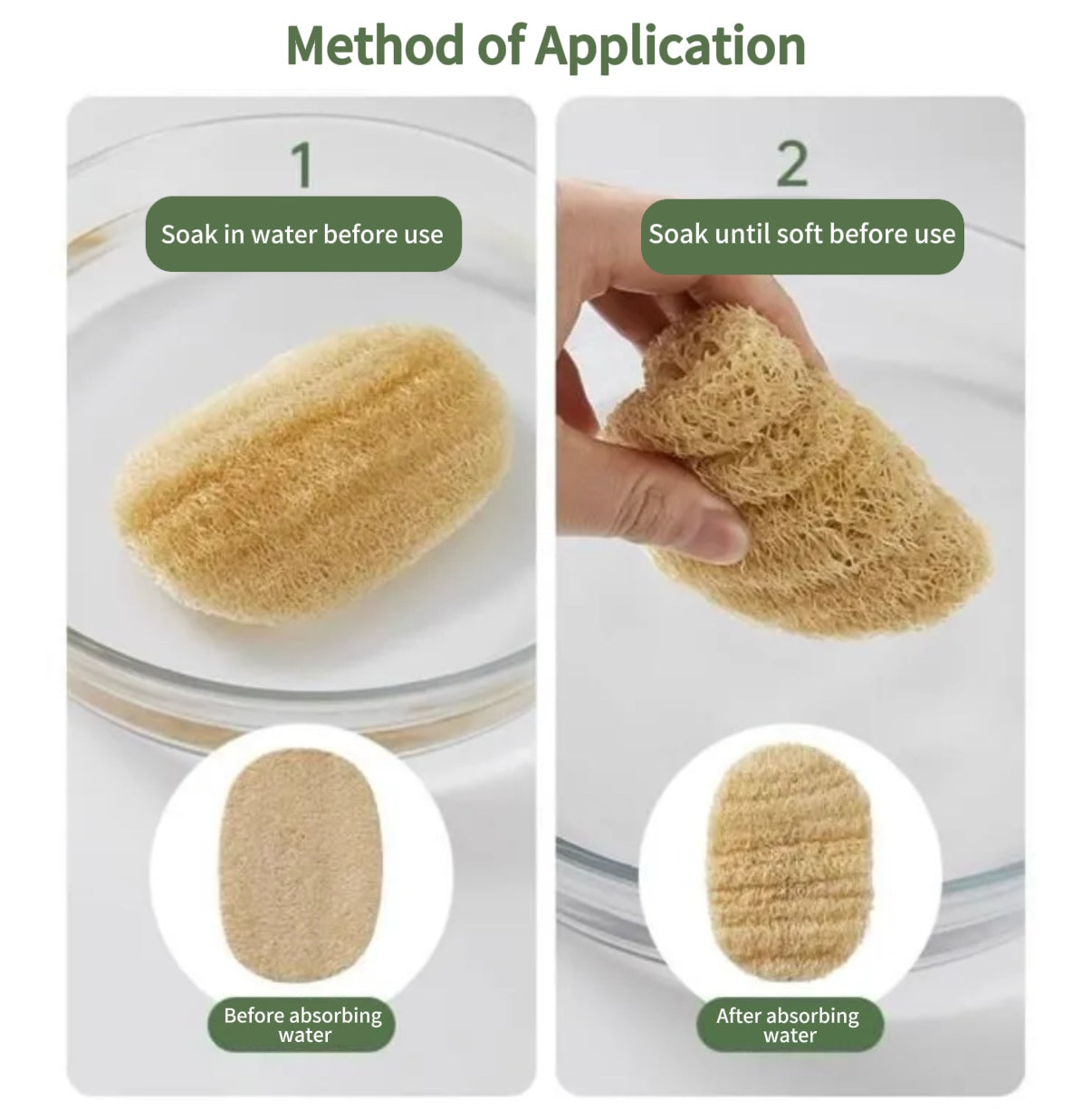 Natural Loofah Dish Scrubber