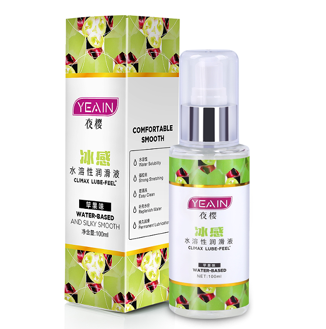 Cooling Apple Water-Based Lubricant 100ml - Refreshing Sensation, Easy Clean