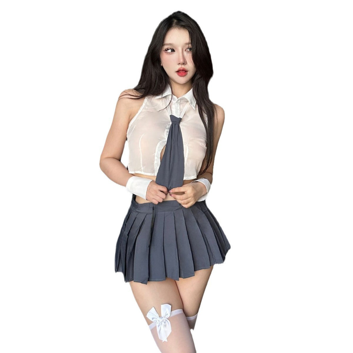 Ai Ruru Secretary Role Play Costume - Sexy Intimates Set for Women, Elegant Office Lingerie